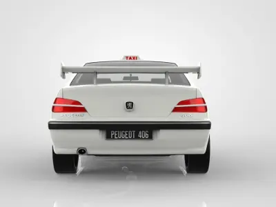 Peugeot 406 Taxi 2 3D model
