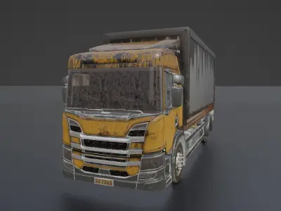 GAMEREADY TRUCK mercedes benz Free low-poly 3D model