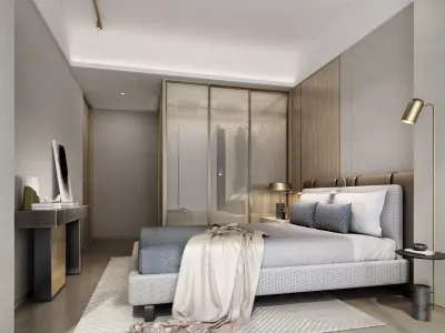 Luxury bedroom 9 3D model