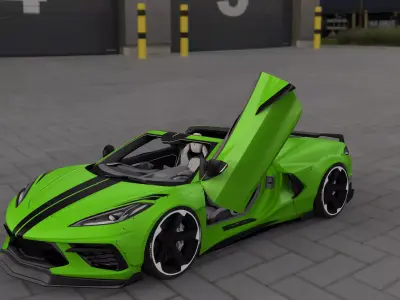 LEXUS RC F  V8 sport 3D model