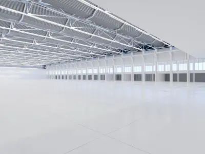 Exhibition Hall Interior 11 Low-poly 3D model