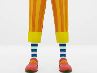 Clown Low-poly 3D model