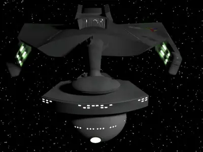 Star Trek The Original Series Klingon D-7 Battle Cruiser Free 3D model
