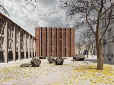 Modern Culture Center Hall 3D model