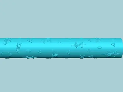 Texture Roll 58 Zelda Positive - Fondant Decoration Maker 3D print model
