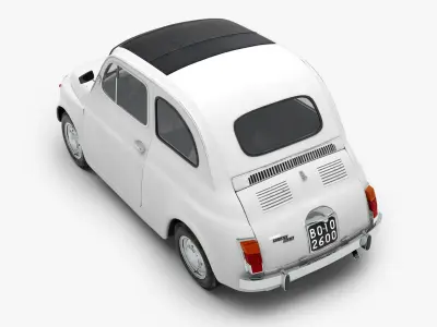 Fiat 500 R 1972-75 3D model