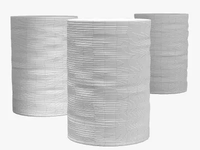 Wrought studio thrapst accent stool 3D model