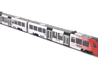 DB Regio Sudwest Alstom Coradia LINT 54 Train 3D model