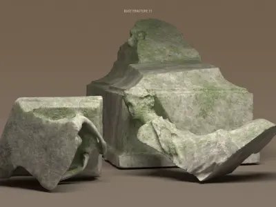 Broken Statues and Ruins COLLECTION 3D model