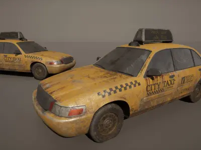 Vehicle Pack Low-poly 3D model from CGTrader