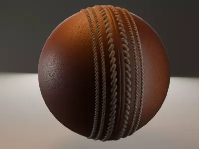 Cricket Ball  Free low-poly 3D model