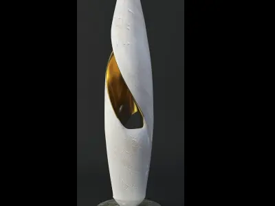 AbstracT Sculpture  Low-poly 3D model