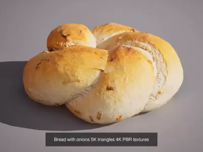 Wheat breads 3D Model Collection