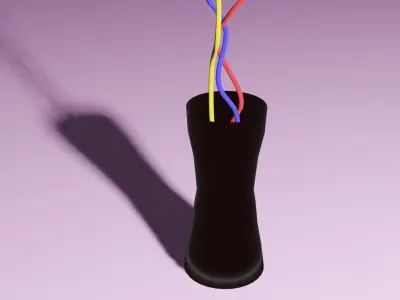 DECORATIVE GLASS VASE Free low-poly 3D model
