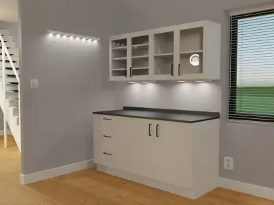 Studio house with loft and environment 2024 3D model