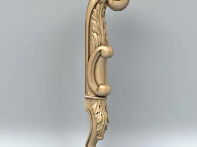 Furniture leg 009 3D model