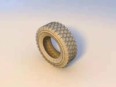 tires tire Low-poly 3D model