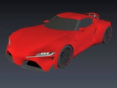 Toyota ft1 concept car restyled 3D model