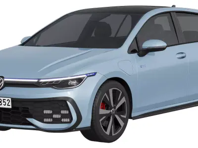 Volkswagen Golf GTE 2024 3D model