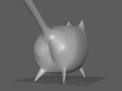Cute Cartoon Cat Low-poly 3D model