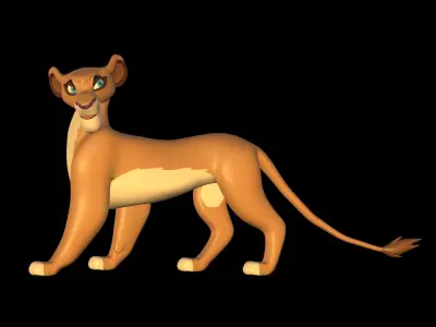 Vitani Lion King Model Low-poly 3D model