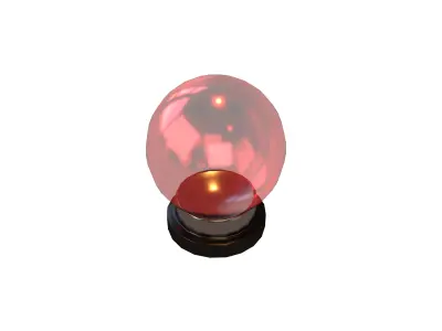 Crystal Ball V1 005 Low-poly 3D model