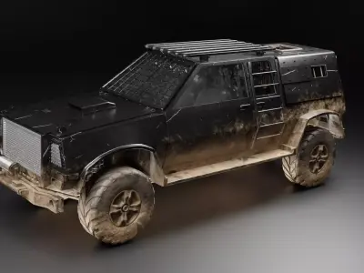 Off-road 4x4 car 3D model