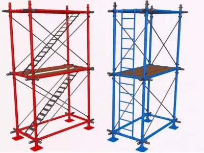 Scaffolding Collection 3D model