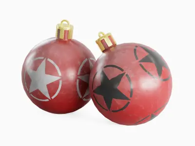 Christmas Tree Ornament 02 Low-poly 3D model