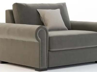 Lebanon Modular Sectional Sofa Lounge Chair 3D model