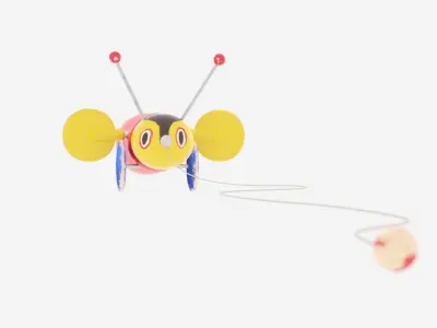 Iconic Buzzy Bee Toy 3D model