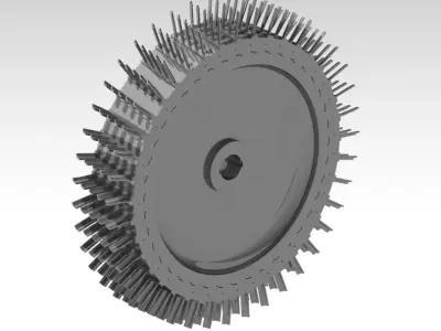 Turbine Rotor CAD Model Generic  3D print model