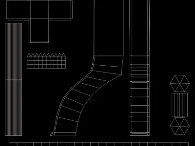 Vintage Industrial Chair 3D model