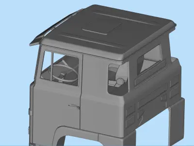 3D print Old Truck Cab Ready to be sliced and printed 3D print model