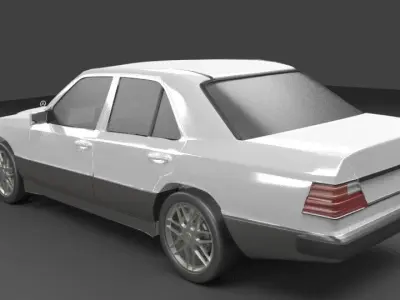 Mercedes Benz w124 1985 Free 3D model