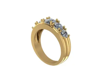 Gold Ring 3D print model 3D print model 3D print model