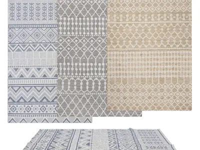 4 in 1 Rug Collection No 30 Low-poly 3D model