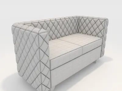 Sofa 2 Seater 12 3D model