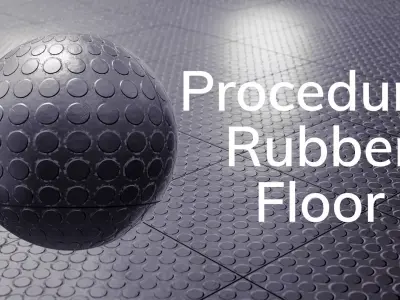 Procedural Rubber Floor Shader 3D model