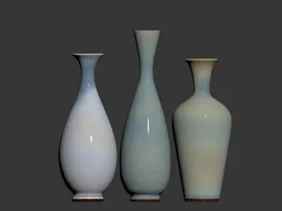 Berndt Friberg Set of vases 3D model