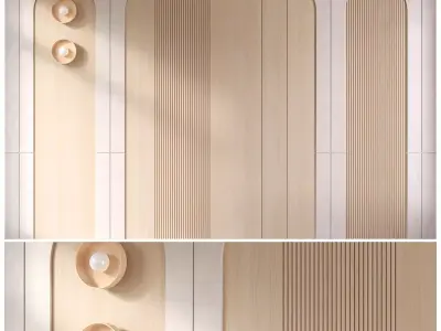 Wall Arc panel 01 3D model