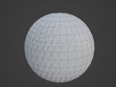 Golf Ball Set Low-poly 3D model