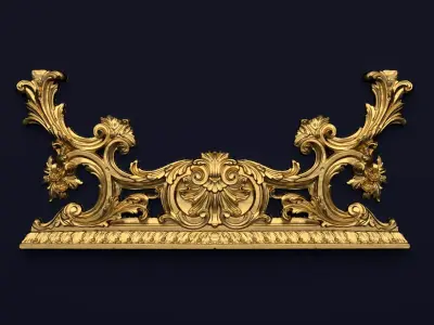 Classic decor ornament v-3D model 36 3D model