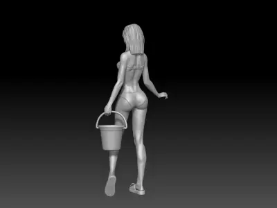 car wash girl 2025 4 3D print model