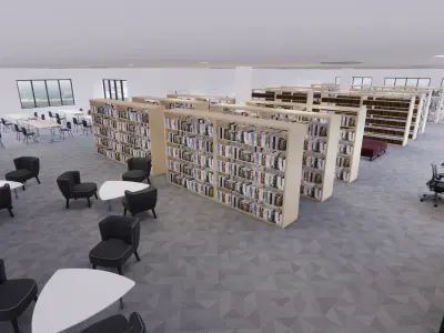 LIBRARY 3D model purchase