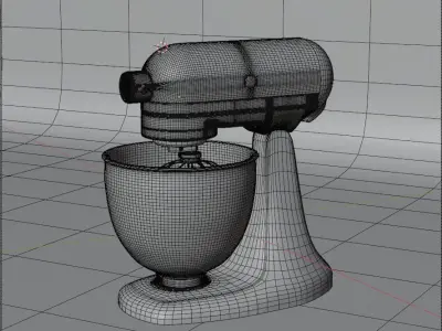 Food Mixer 3D Free 3D model