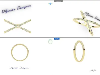 anel de formato de X  3D print model