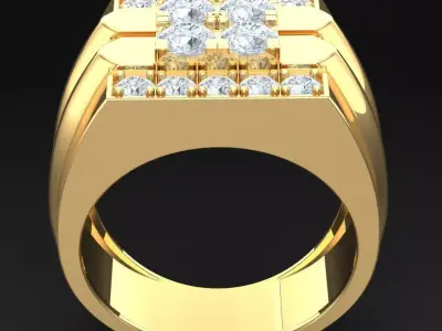 Luxury Men Rings Designs 6MR095 3D print model