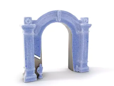 Classic Stone Arch model pack Low-poly 3D model