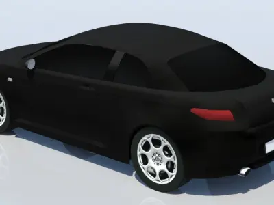Alfa Romeo GT Low Poly Static Car Low-poly 3D model